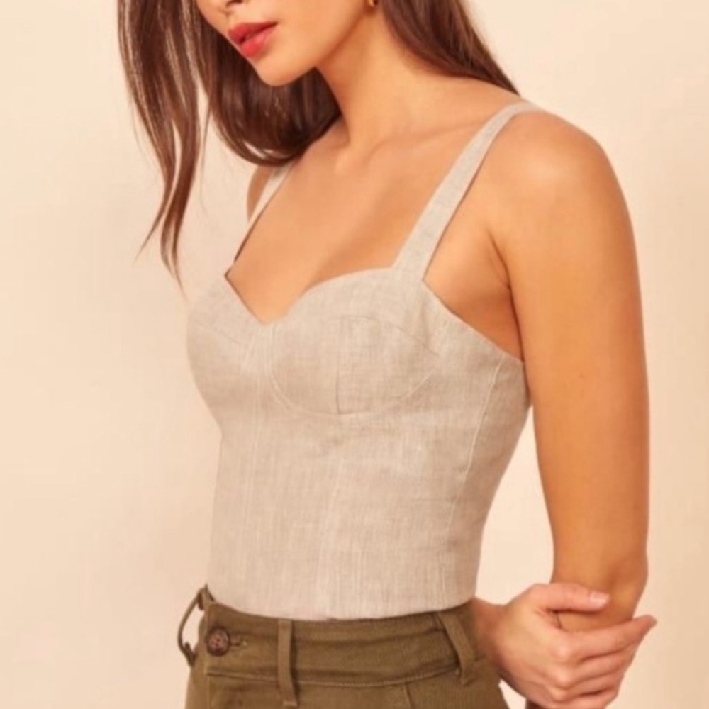 Reformation Libra Top (Oatmeal)